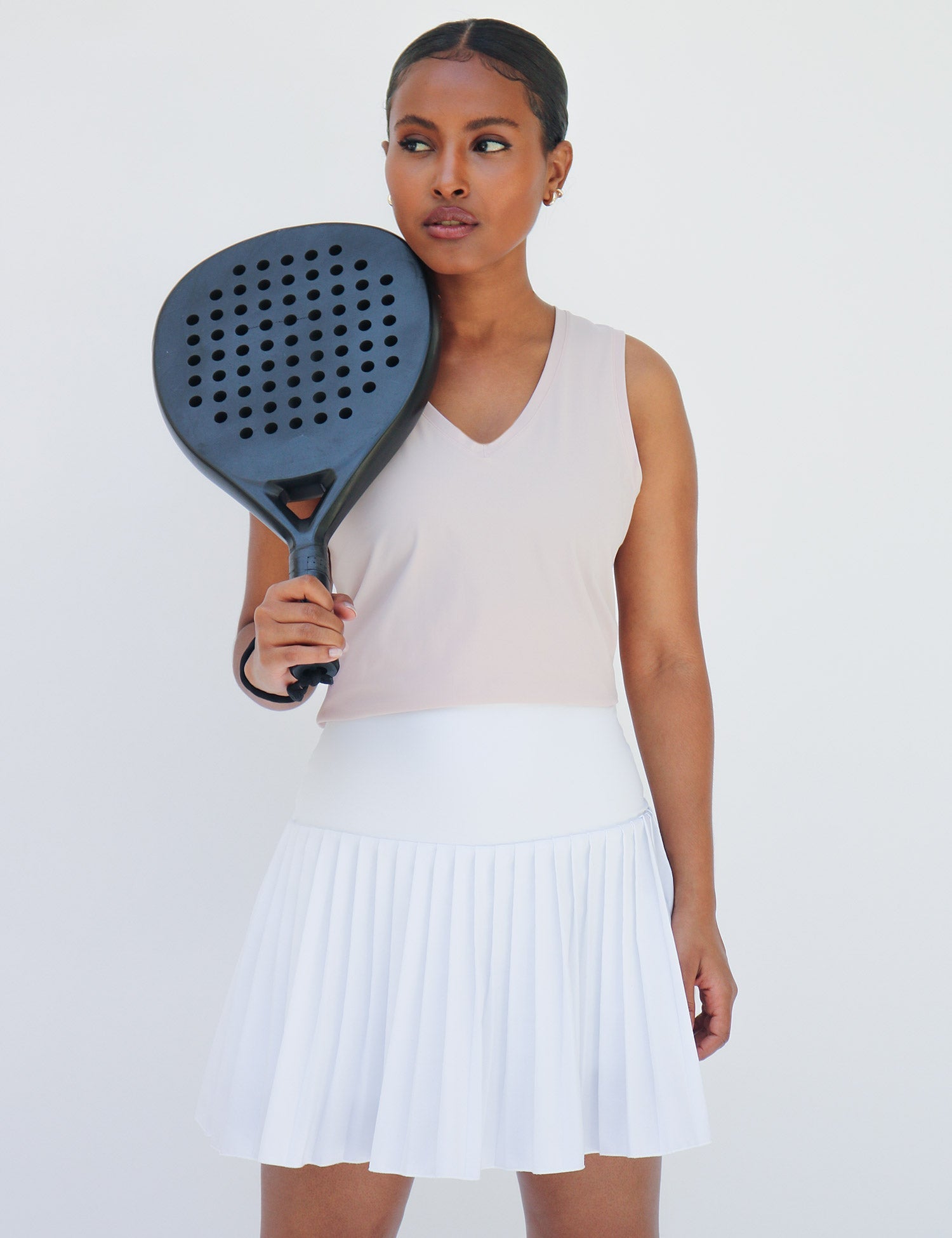 The Courtside Classic – Dusty Rose Padel & Tennis Top